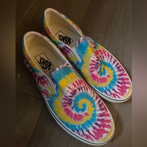 VANS Rainbow Slip Ons Pride Size 9.5 NEW NEVER WORN
